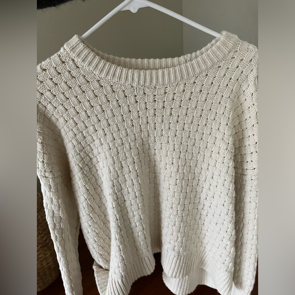 Madewell cream/white sweater size small